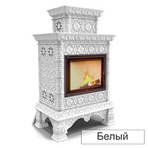   Каминная облицовка КимрПечь Кострома двухъярусная центральная МЛ-700(Исполнение Однотонный B, Цвет / Декор Шоколад [G4])