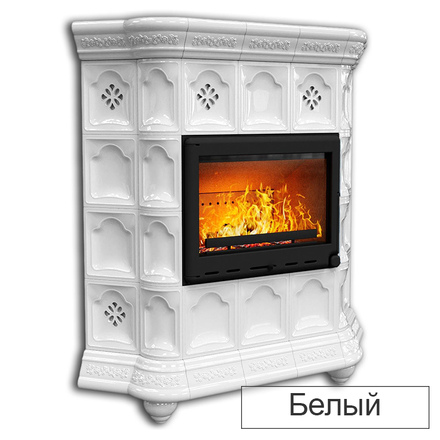   Каминная облицовка КимрПечь Истра угловая МЛ-700(Исполнение Однотонный B, Цвет / Декор Олива светлая [F1])