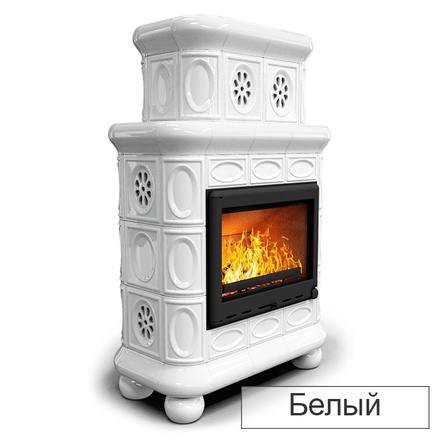   Каминная облицовка КимрПечь Медальон двухъярусная пристенная МЛ-700(Исполнение Роспись, Цвет / Декор Голландия)