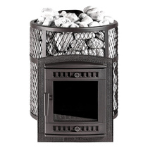   Банная печь ПроМеталл Атмосфера М(Сетка Нерж.сталь, Тоннель Короткий топливный тоннель)