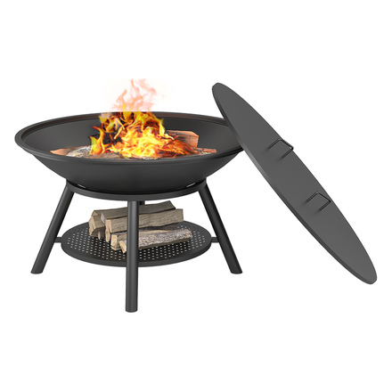   Чугунная костровая чаша Fantastic Ø 1000 Престиж (чаша + подставка престиж + крышка)