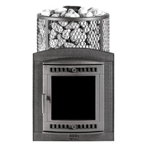   Банная печь ПроМеталл Атмосфера L(Сетка Нерж.сталь, Тоннель Короткий топливный тоннель)