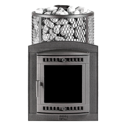   Банная печь ПроМеталл Атмосфера L(Сетка Сталь, Тоннель Длинный топливный тоннель)