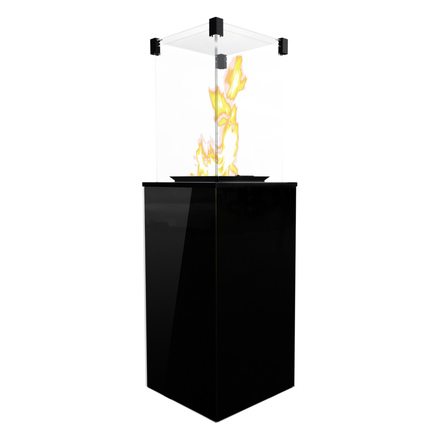   Газовый камин Kratki PATIO/MINI/M/G31/37MBAR с ручным управлением(B - Белое стекло)