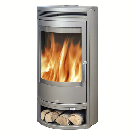   Печь-камин ABX Arktis 6(Черная сталь / бразильский песчаник)