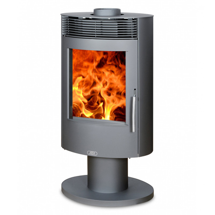   Печь-камин ABX Tartu 5 поворотный(Серая сталь)