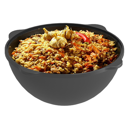   Казан чугунный Везувий (12 литров)(с ручкой без крышки )