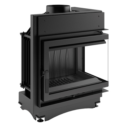   Каминная топка Kratki Maja/P/BS (угловое стекло справа)