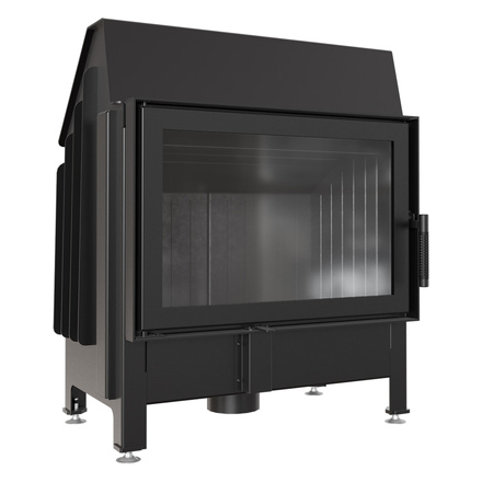   Каминная топка Kratki Zibi/PF(Черная футеровка)