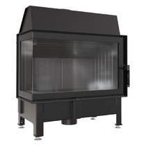   Каминная топка Kratki Zibi/L/BS(Черная футеровка)