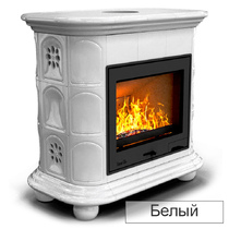   Каминная облицовка КимрПечь Прованс пристенный Л-700(Исполнение Однотонный A, Цвет / Декор Белый [B1])