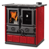   Отопительно-варочная печь La Nordica Rosetta BII Maiolica(Цвет Красный (Rosetta Maiolica BO))