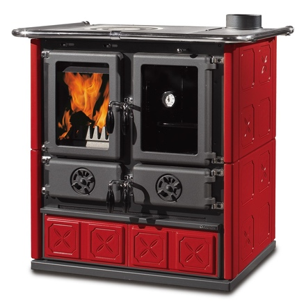   Отопительно-варочная печь La Nordica Rosetta BII Maiolica(Цвет Красный (Rosetta Maiolica BO))