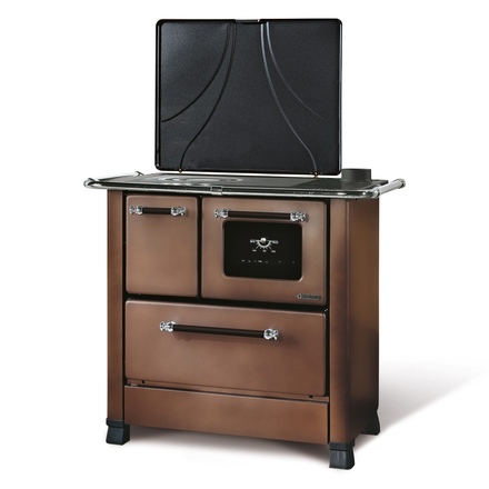   Отопительно-варочная печь La Nordica Romantica 4.5(Темно-коричневый (DX RA), Дымоход справа)