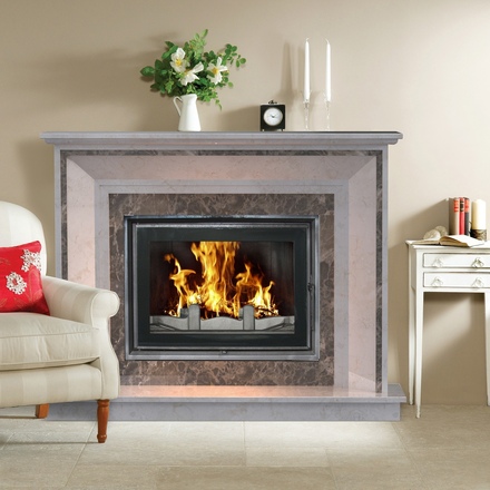   Каминный портал Madeira Bergen(Мрамор Giallo / Milly Grey)