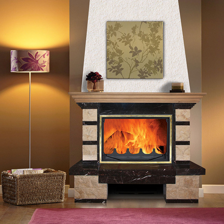   Каминная облицовка Madeira Dora Standart (угловая)(Мрамор Sunny / Giallo, Тип топки под топку 700)