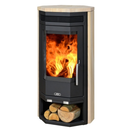   Печь-камин ABX Baltik 4(Серая сталь / талькохлорит)