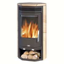   Печь-камин ABX Baltik 6(Серая сталь / талькохлорит)