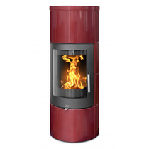   Кафельная печь-камин ABX Galie I (стальная вставка)(Aквамарин)