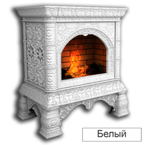   Каминная облицовка КимрПечь Кострома декоративная центральная (Исполнение Роспись, Цвет / Декор Сентябрь)