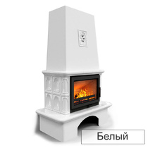   Каминная облицовка КимрПечь Гефест с коробом (Исполнение  Однотонный B, Цвет / Декор Шоколад [G4])