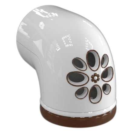   Расписное колено КимрПечь 200 мм(Цветные ободки)