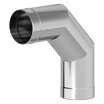  Везувий 90° 3 секции (нержавейка, AISI 430/0,8мм)(Ø 115 мм)