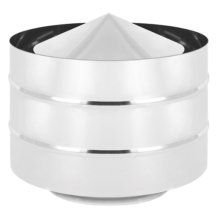 Дефлектор Везувий (нержавейка, AISI 430/0,5мм)(Ø 120/200 мм)