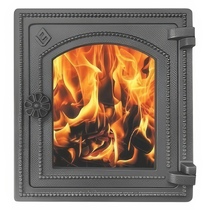   Печная дверца Везувий ДТ-4С (антрацит)