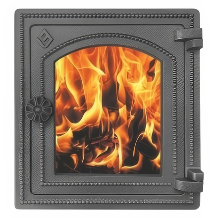   Печная дверца Везувий ДТ-4С (антрацит)