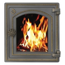   Печная дверца Везувий ДТ-4С (бронза)