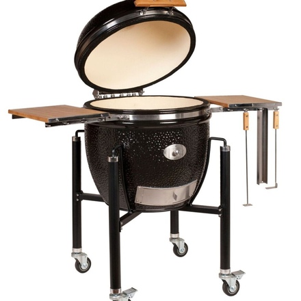   Керамический гриль Monolith Le Chef Pro-Serie 2.0 (с боковыми столиками)(Черный)