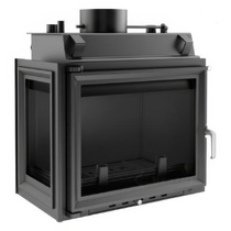   Каминная топка Kratki Maja/PW/BL/12/W (стекло слева)