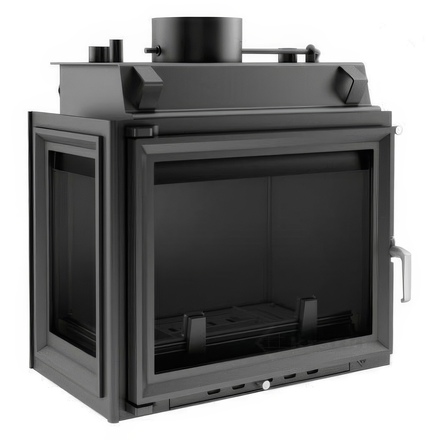  Каминная топка Kratki Maja/PW/BL/12/W (стекло слева)