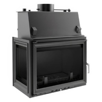   Каминная топка Kratki Zuzia/PW/BL/15/W (стекло слева)