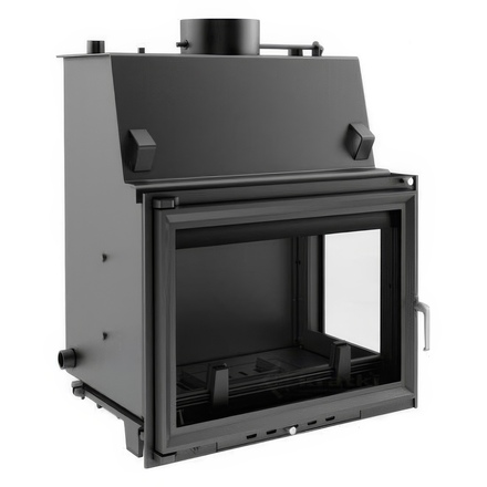   Каминная топка Kratki Zuzia/PW/BP/15/W (стекло справа)