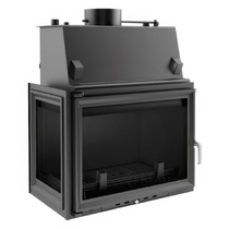   Каминная топка Kratki Zuzia/PW/BL/19/W (стекло слева)