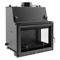   Каминная топка Kratki Oliwia/PW/BP/17/W (стекло справа)