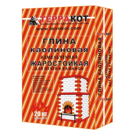   Глина каолиновая печная Терракот, 20 кг
