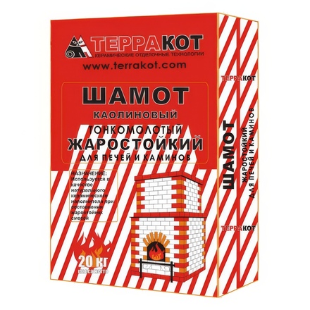   Шамот каолиновый печной Терракот, 20кг