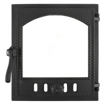   Топочная дверца Рубцовск ДТГ-8АС (Р) герметичная \Онего\ крашеная (без стекла)