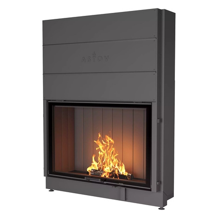Каминная топка Astov ПС 12080(Футеровка 3D панели)