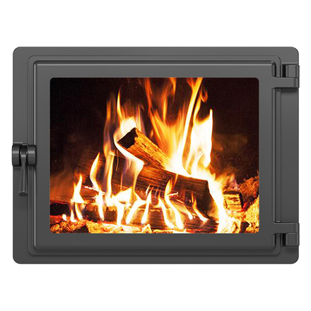   Дверка печная Etna панорама (правая)