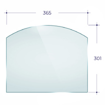   Стекло для каминной дверцы Везувий 217(Арка)