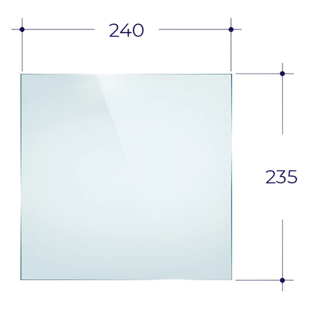   Стекло для прочистной дверцы Везувий 210