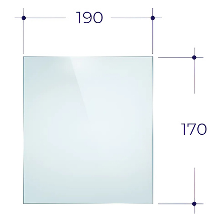   Стекло для печной дверцы Везувий ДТ-3С