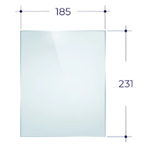   Стекло для печной дверцы Везувий ДТ-4С