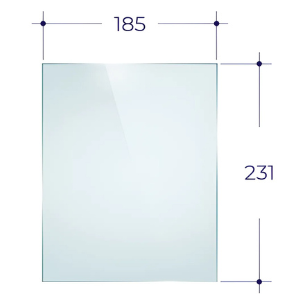   Стекло для печной дверцы Везувий ДТ-4С