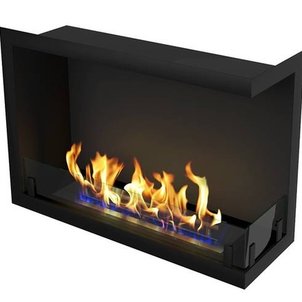   Встраиваемый угловой биокамин ZeFire Standart 700(Расположение Правый, Стемалит Без стемалита)