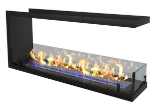   Встраиваемый торцевой сквозной биокамин ZeFire Standart 1100